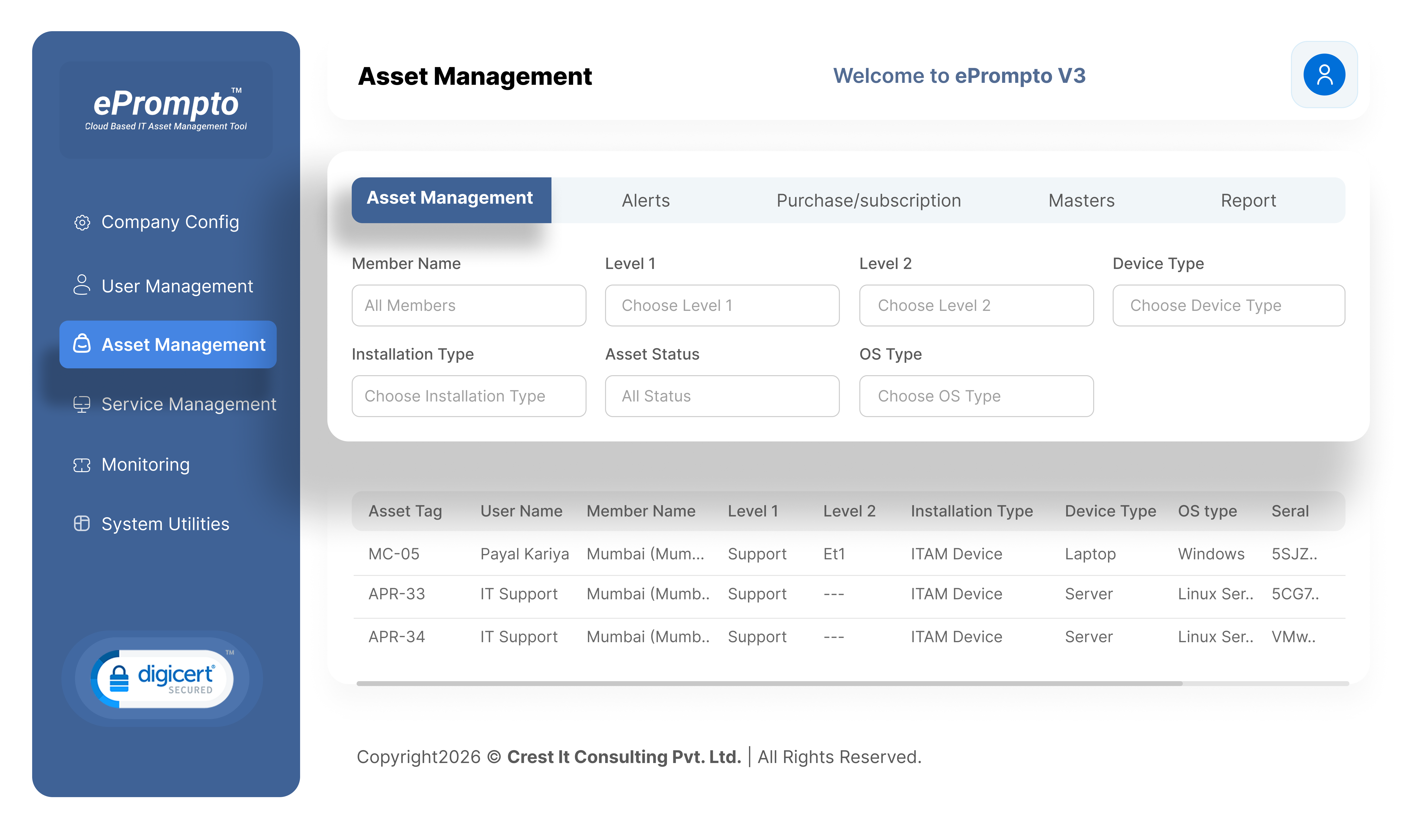 Company Config overview